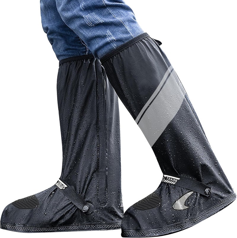 CEMILA Waterproof Shoe Covers Rain Shoe Cover with Reflector for Men and Women - Image 1